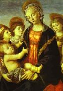 Sandro Botticelli Madonna and Child, Two Angels and the Young St. John the Baptist china oil painting reproduction